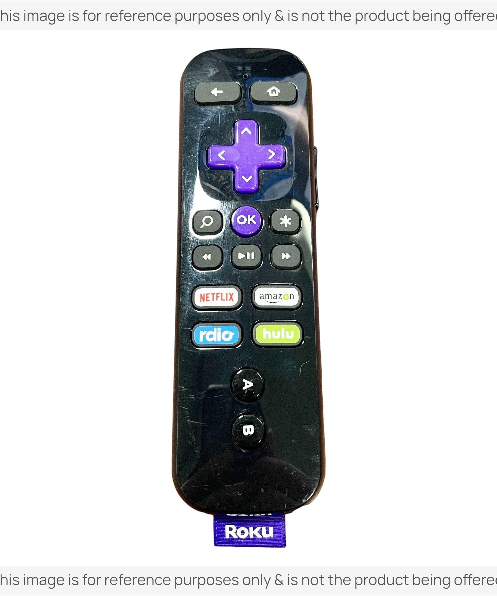 Substitute for Roku RC-35 Streaming Remote Control 3226000106 [RCGZ1, NO HEADPHONE JACK / FAVORITE KEYS]