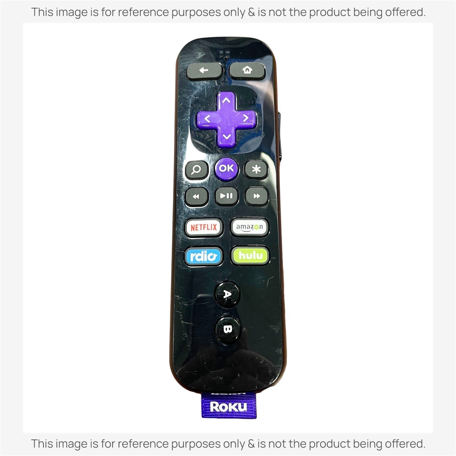 Substitute for Roku RC-35 Streaming Remote Control 3226000106 [RCGZ1, NO HEADPHONE JACK / FAVORITE KEYS]