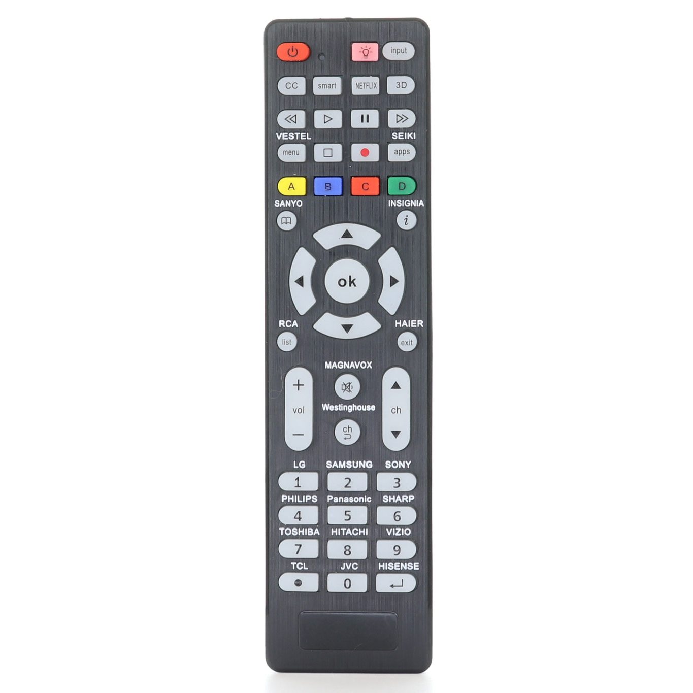 [3-Pack] Anderic RR1DTV Universal Smart TV Remote Control with Backlight and Quick Programming for All Brands