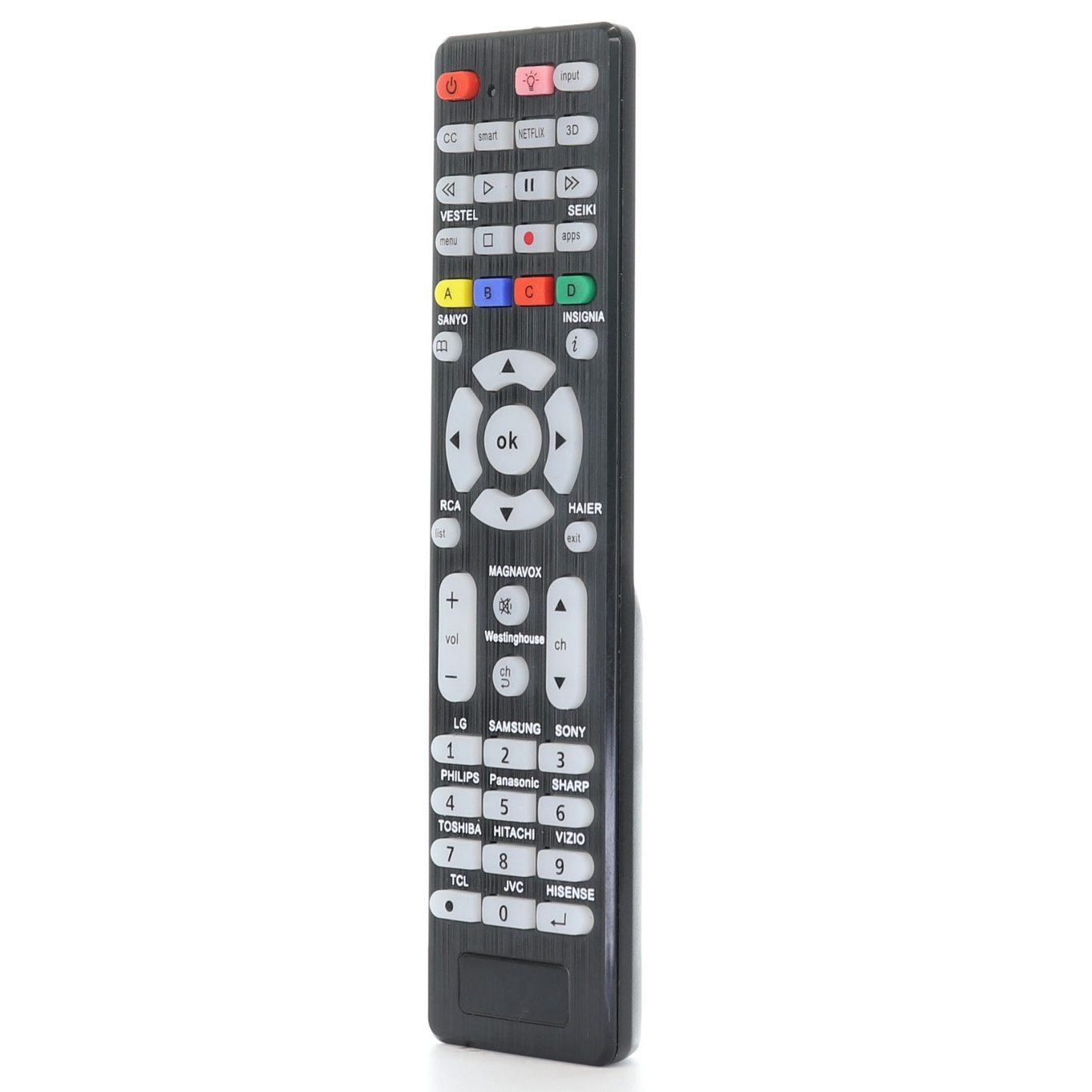 [3-Pack] Anderic RR1DTV Universal Smart TV Remote Control with Backlight and Quick Programming for All Brands