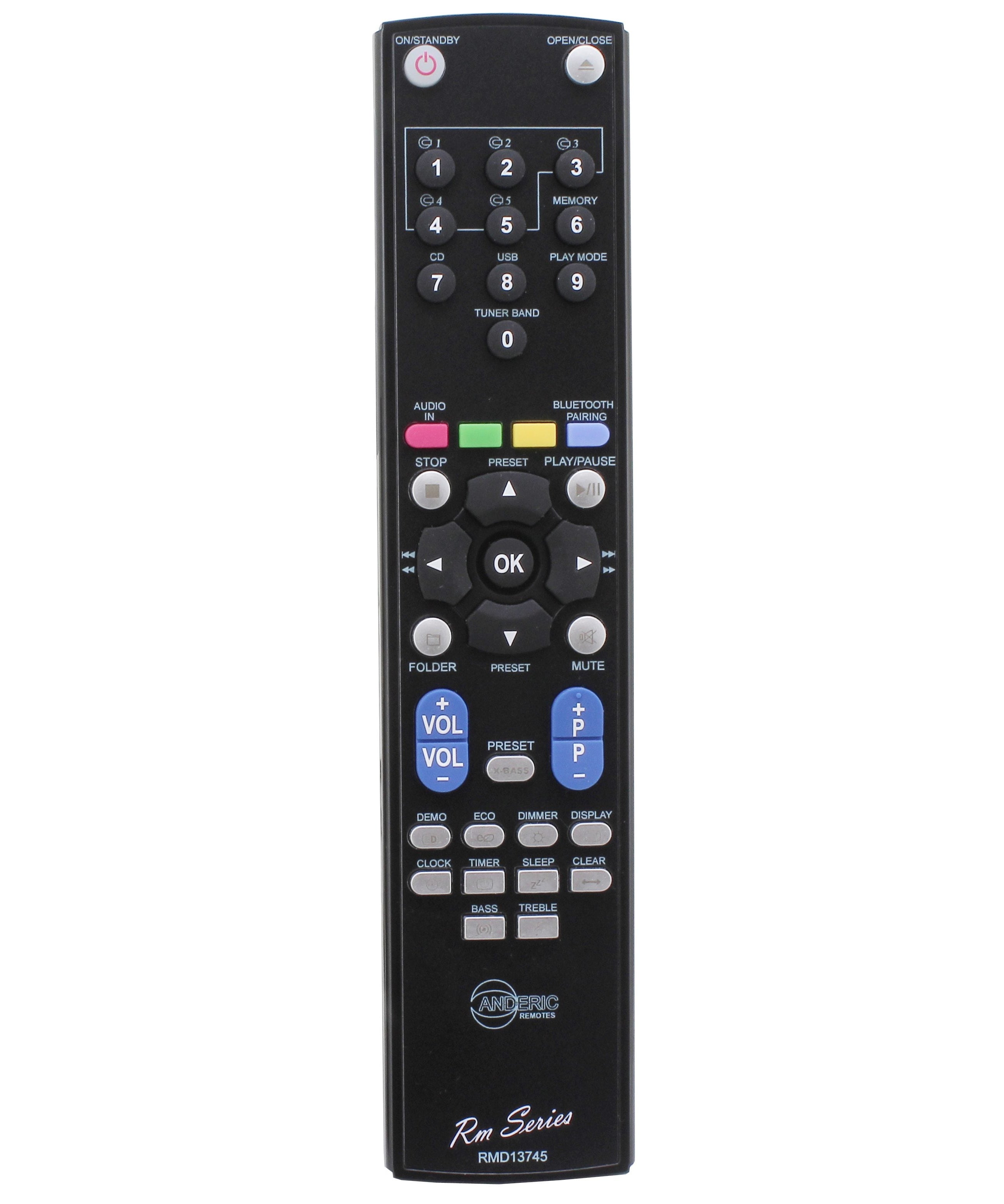 Sharp RRMCGA415AWSA Micro Component System Audio Remote Control - RRMCGA415AWSA