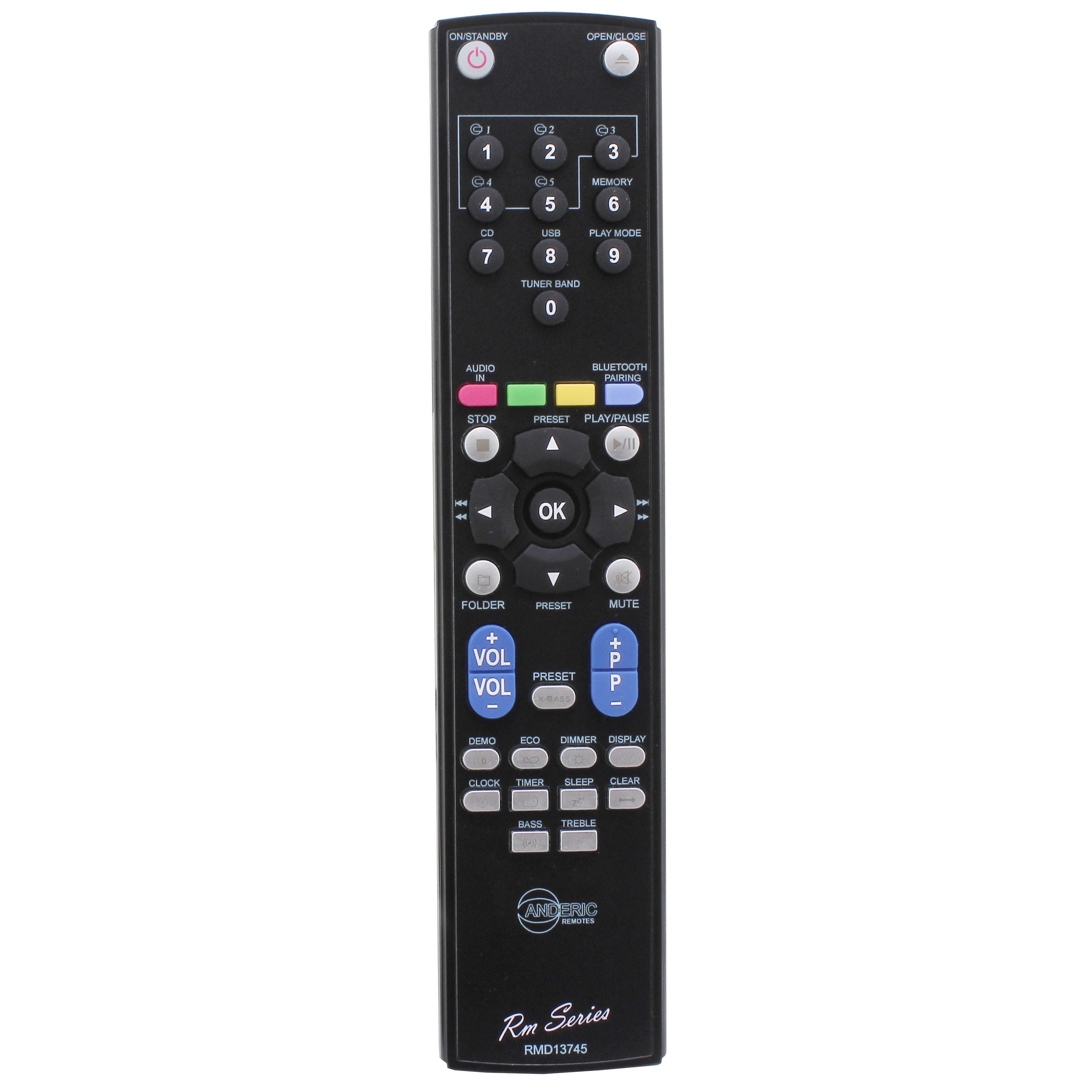 Sharp RRMCGA415AWSA Micro Component System Audio Remote Control - RRMCGA415AWSA