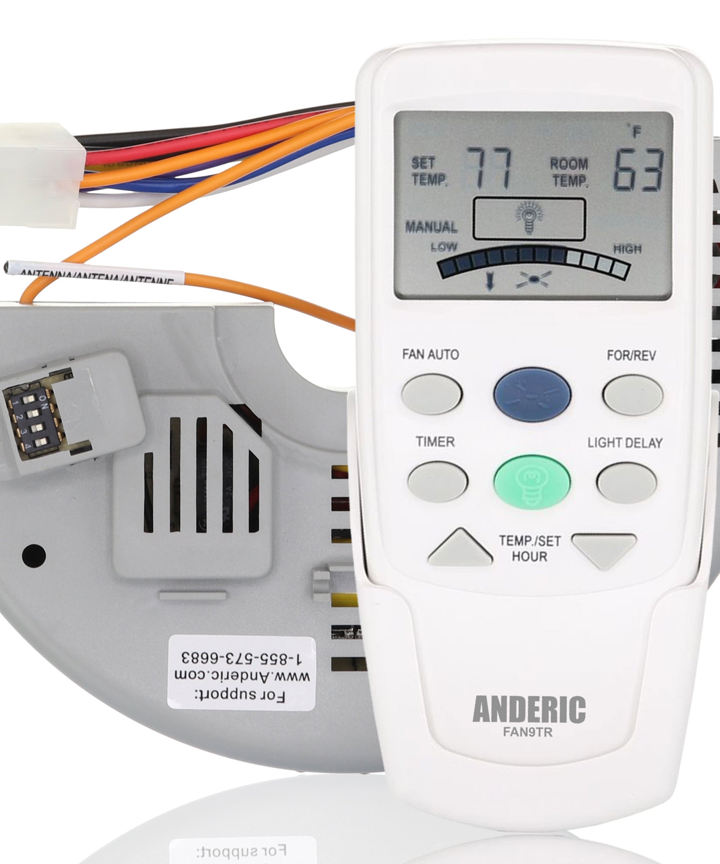 Anderic FAN10R/FAN9TR Replacement Ceiling Fan Kit for Hampton Bay
