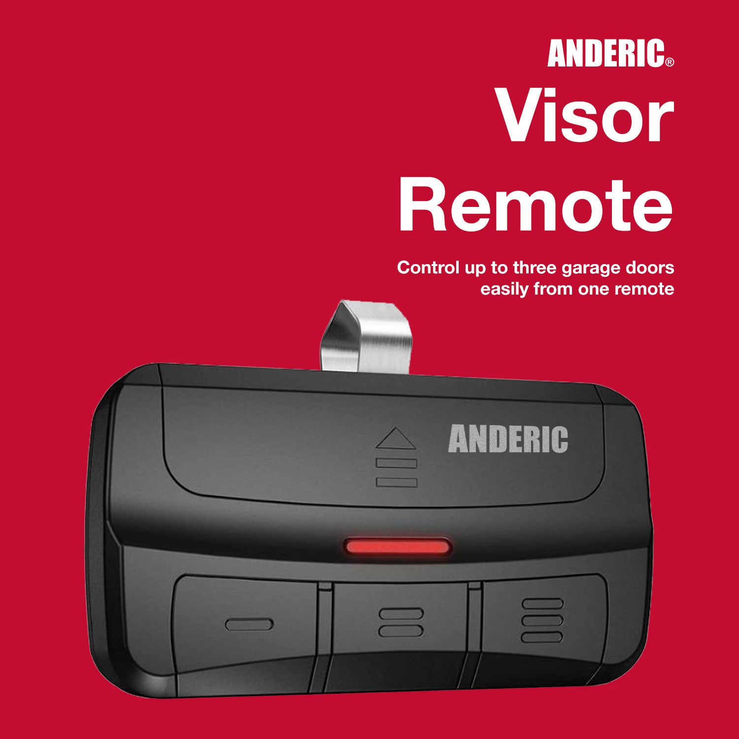 Anderic 375UT-3Button Universal 3-Button Garage Door Opener Remote Control for LiftMaster, Chamberlain, Genie, Craftsman, Linear, and Wayne Dalton