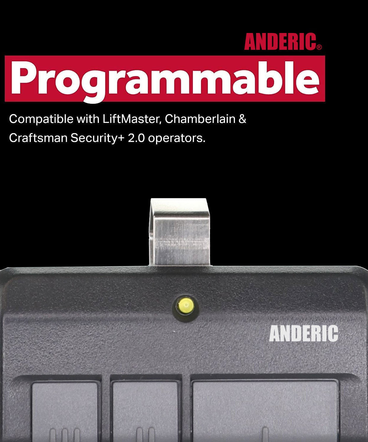 Anderic RR850LM Universal Garage Door & Gate Opener Conversion Add-on Kit for Up to 3 Garage Doors
