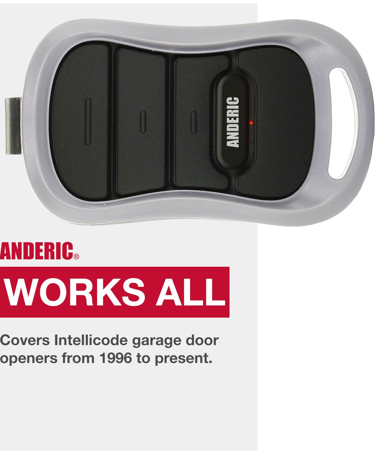 Anderic G3TBX Replacement Garage Door Opener Remote Control for Genie Intellicode G3T-BX G3T-R G3T-A