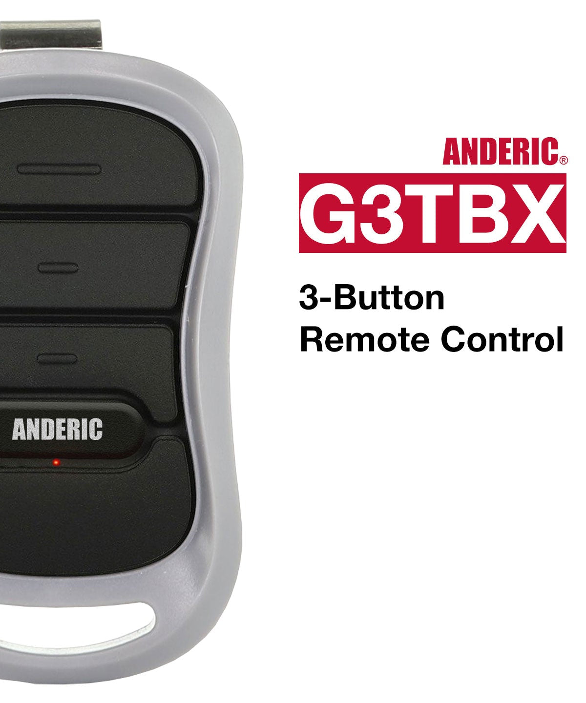 Anderic G3TBX Replacement Garage Door Opener Remote Control for Genie Intellicode G3T-BX G3T-R G3T-A