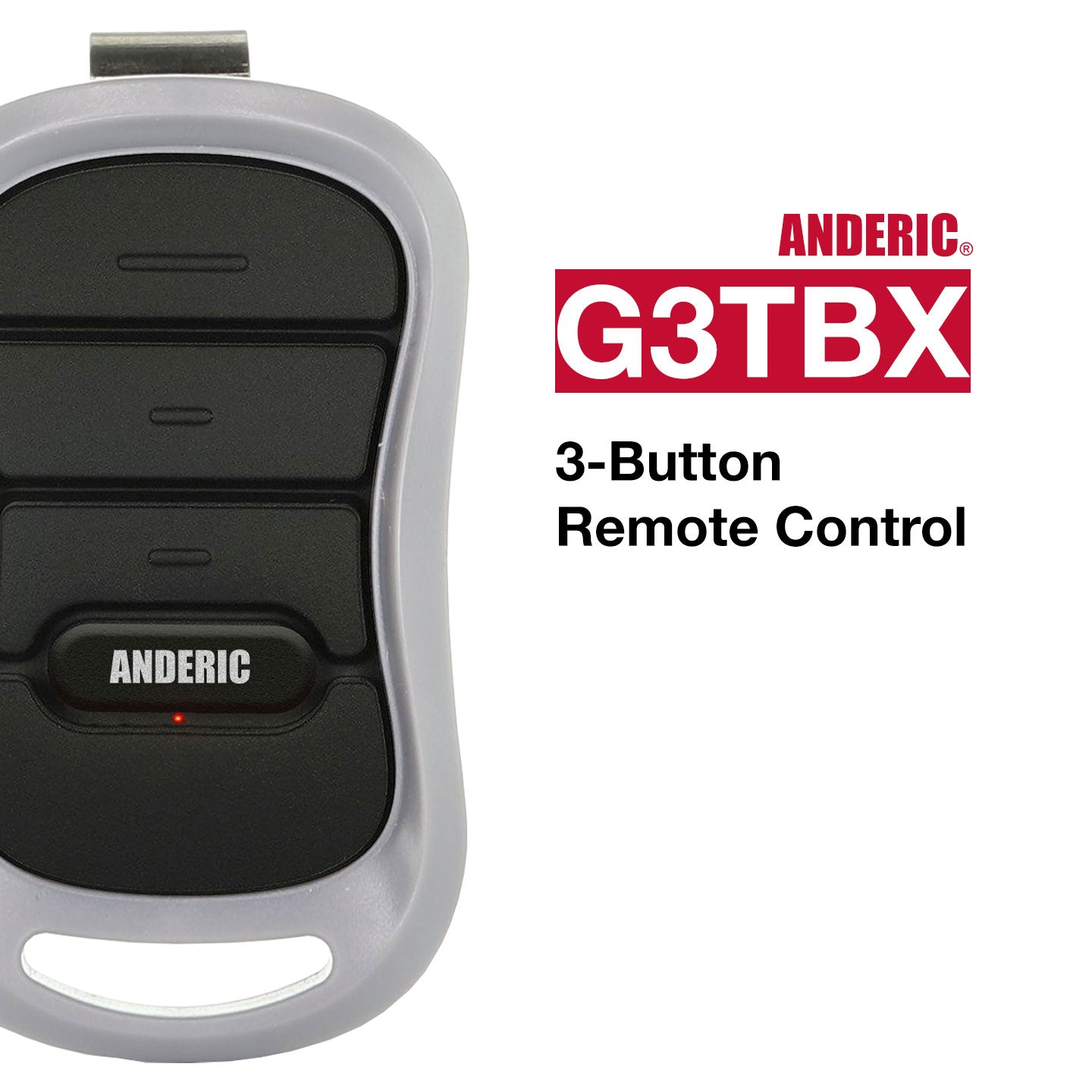 Anderic G3TBX Replacement Garage Door Opener Remote Control for Genie Intellicode G3T-BX G3T-R G3T-A