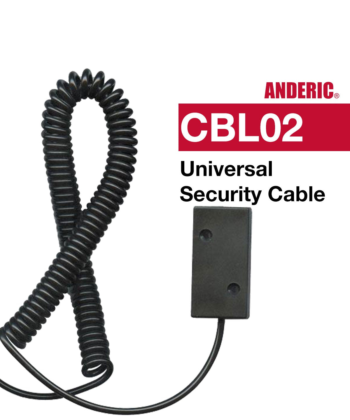 Anderic CBL02 Universal Security Cable Tether for Remote Controls