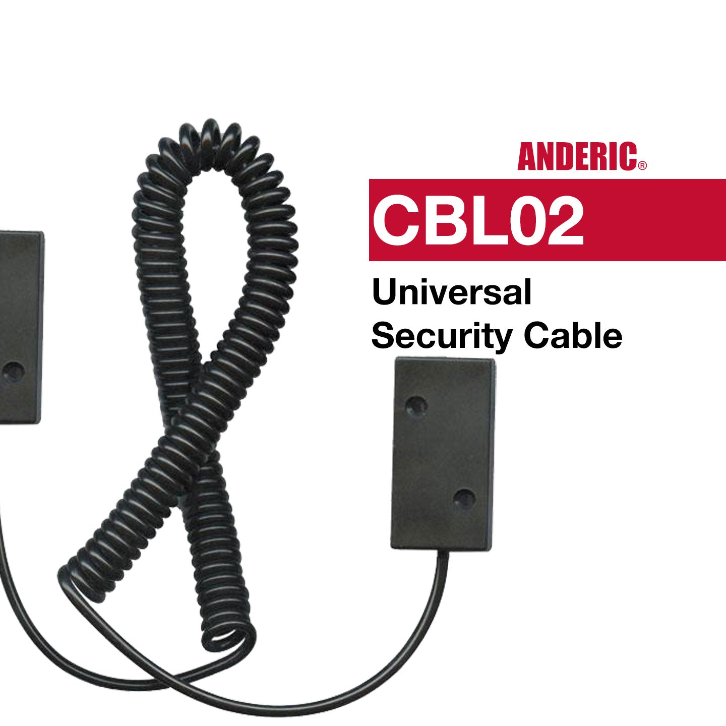 Anderic CBL02 Universal Security Cable Tether for Remote Controls