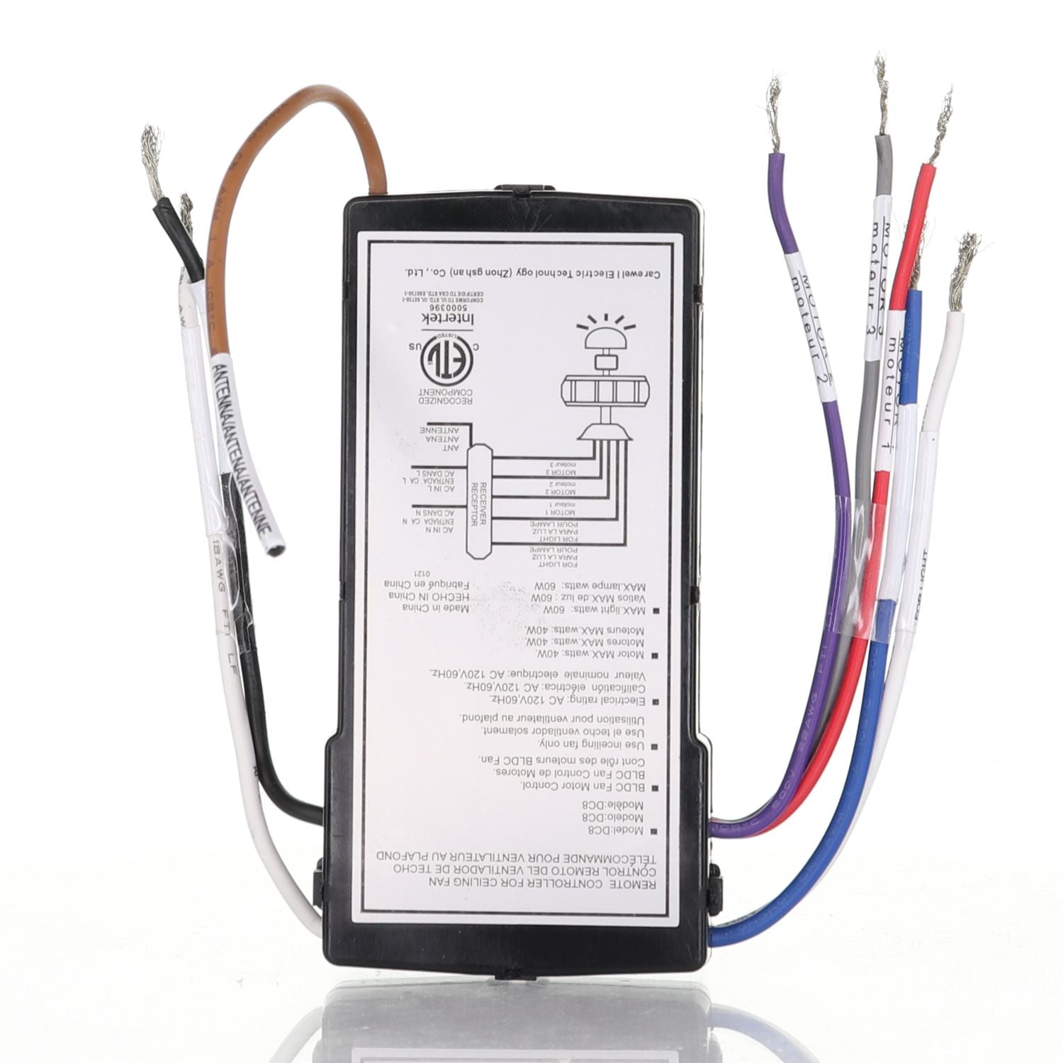 Substitute for Hampton Bay DC8-96SG8-L 6 Speed For Monte Carlo DC Ceiling Fan Receiver [DC8-96SG8]