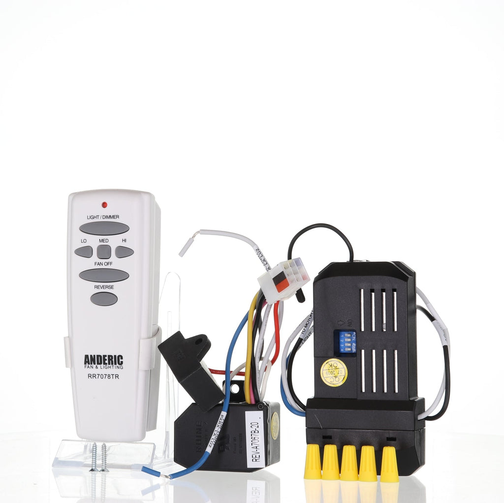 Anderic FAN28RREVKIT Replacement Ceiling Fan Remote Control Kit | Hampton Bay 56" Altura | UC7078T | UC7067FMRX | UC7067REVB Reverse Module
