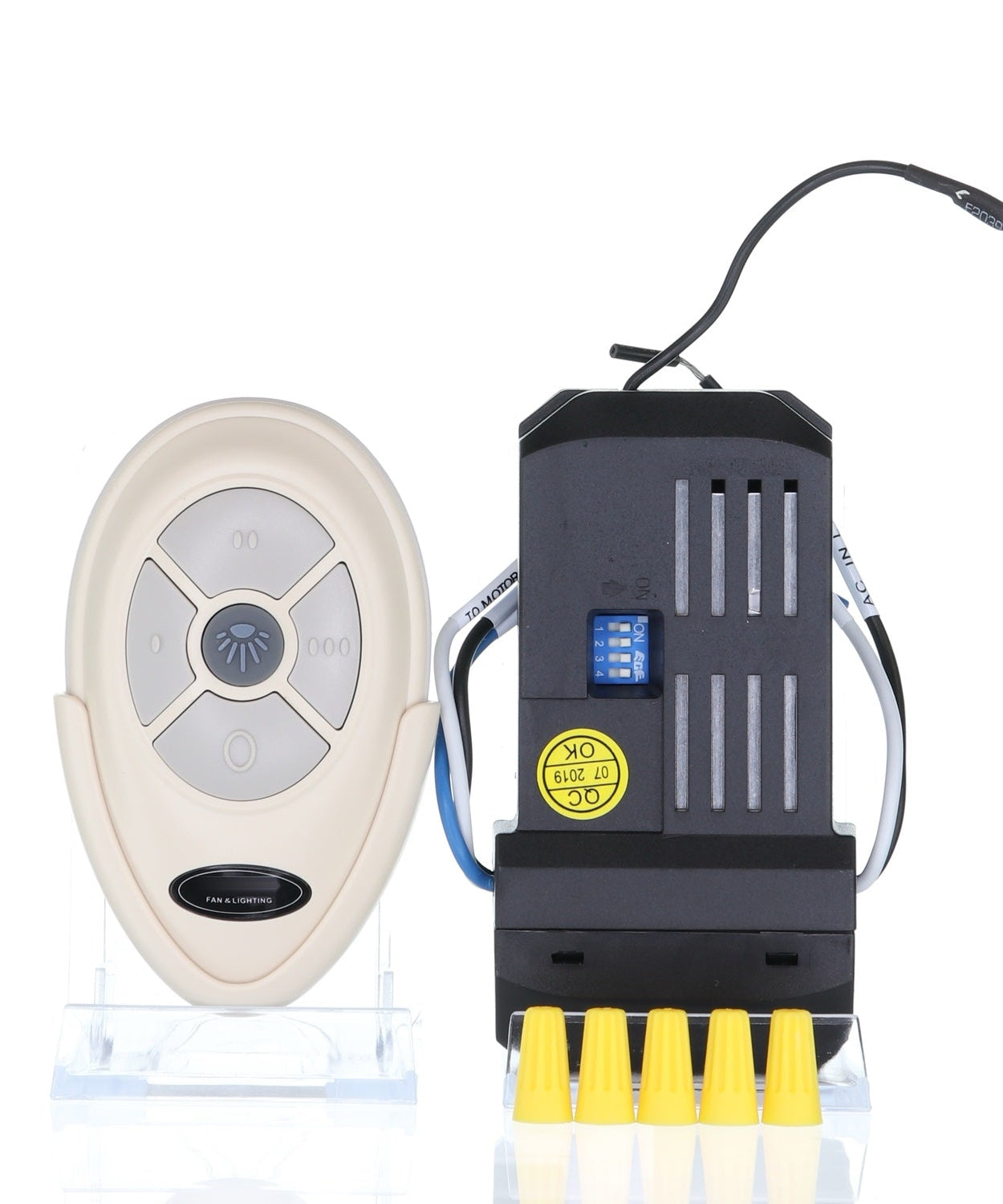 Anderic FAN35T-UC7067FMRX-KIT Universal 3-Speed AC Ceiling Fan Remote Control Add-on Kit