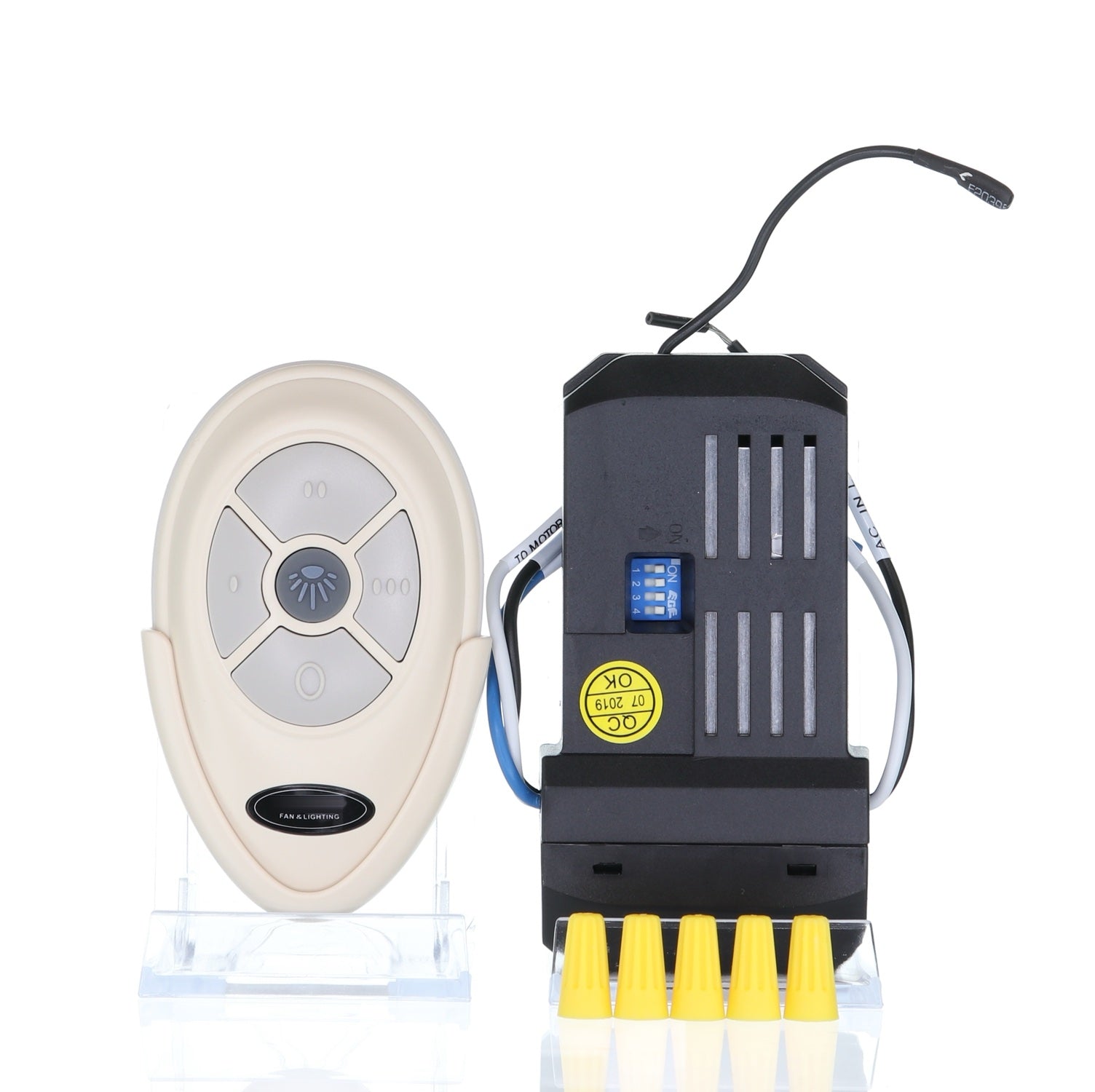 Anderic FAN35T-UC7067FMRX-KIT Universal 3-Speed AC Ceiling Fan Remote Control Add-on Kit