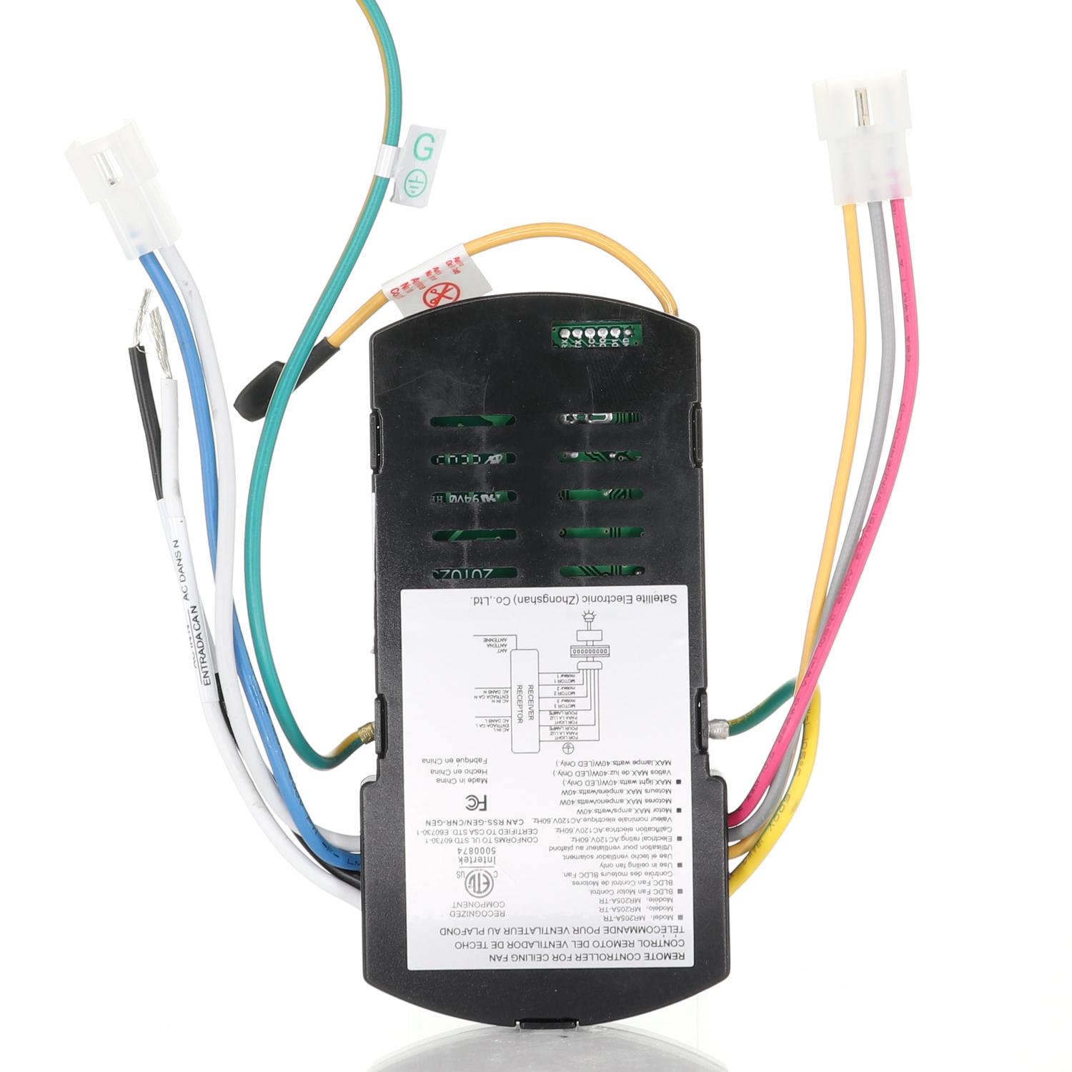Anderic MR205A-TR Replacement Ceiling Fan Receiver for Home Decorators Collection Celene YG908A
