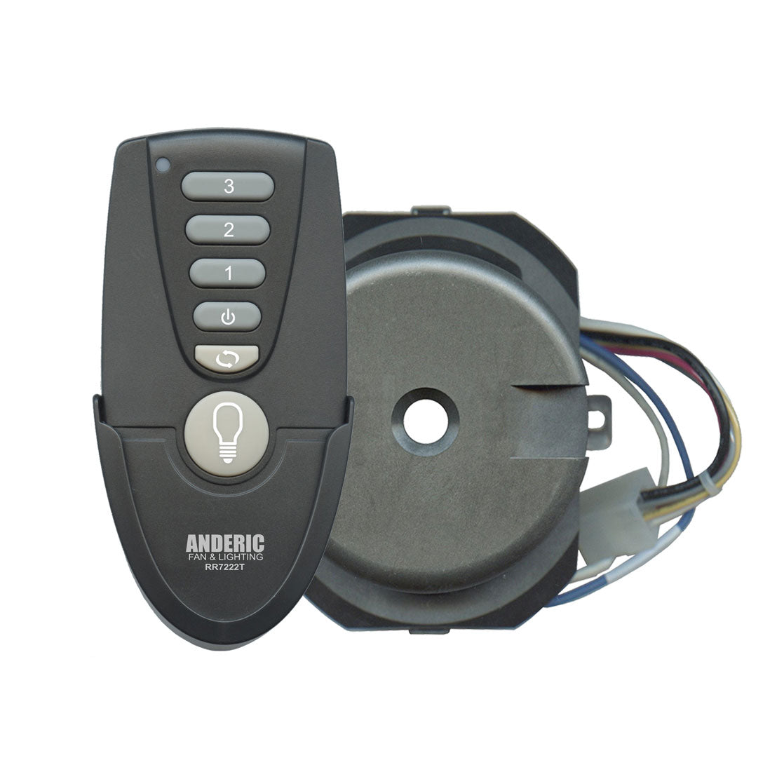 Anderic MR77A.2-RR7222T434-KIT Replacement Altura Ceiling Fan Remote Control Kit for Home Decorators Collection