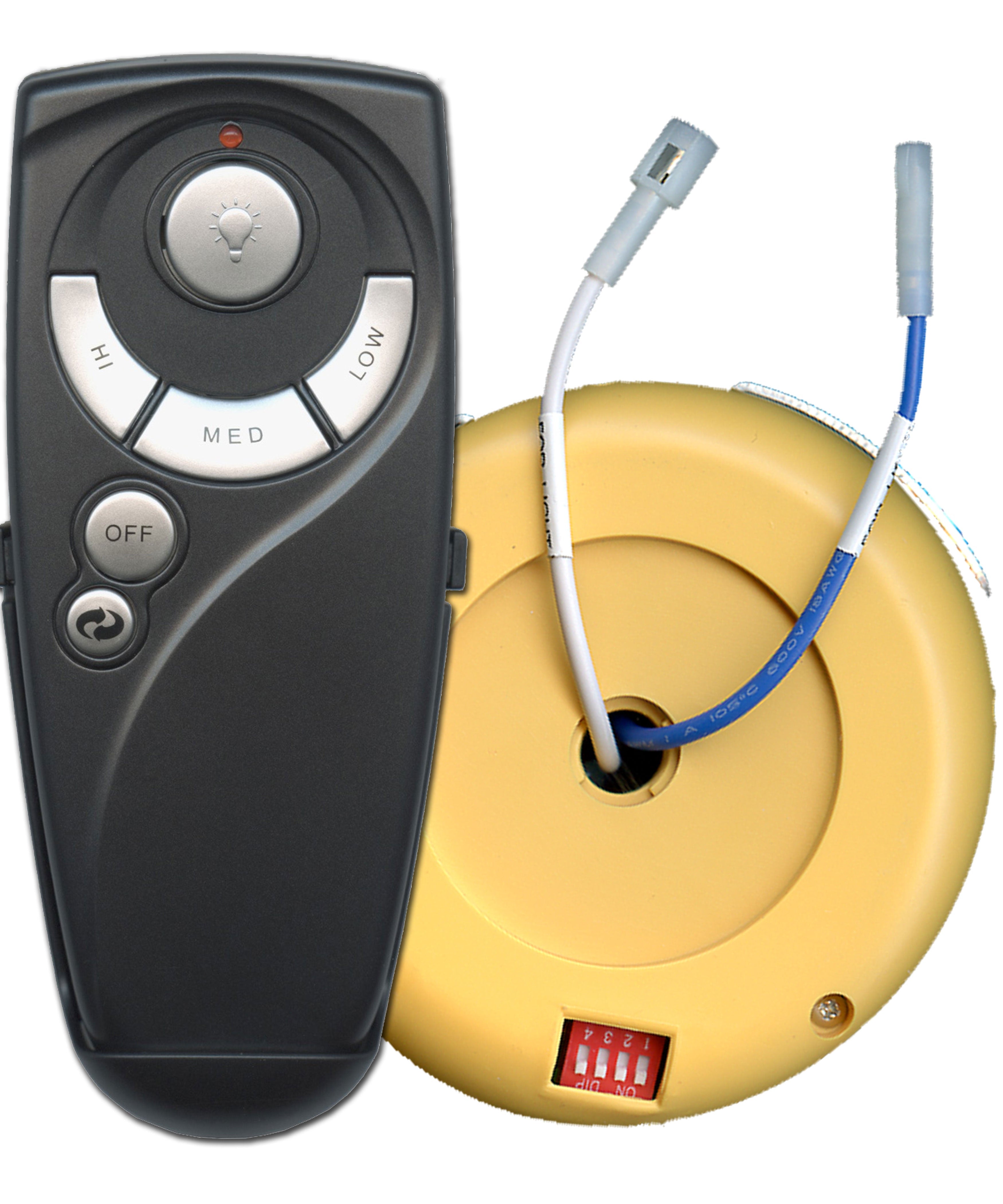 Anderic FAN2R-RR7083TR-KIT Replacement Remote Control Ceiling Fan Kit for Hampton Bay and others - FAN2R, RR7083TR