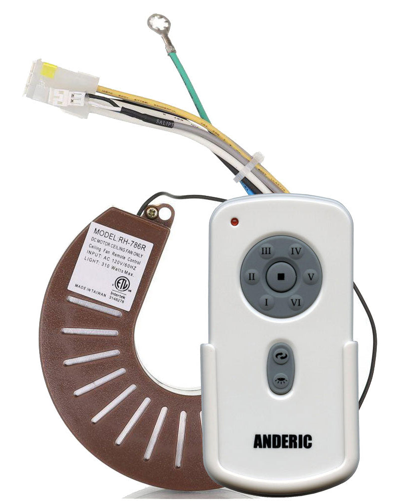 Anderic RH786R/RR787T-KIT Replacement Ceiling Fan Remote Control Kit for Casablanca and Others