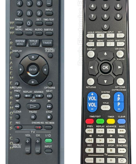 Anderic RMC12249 Replacement DVD & DVD/VCR Combo Remote Control for Sony RMT-D240A and Others