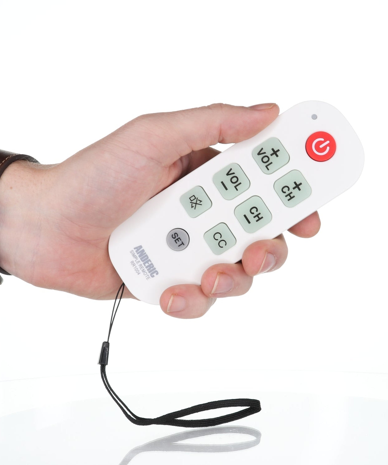 Anderic RR1004 Simple Big Button 1-Device TV Universal Remote Control