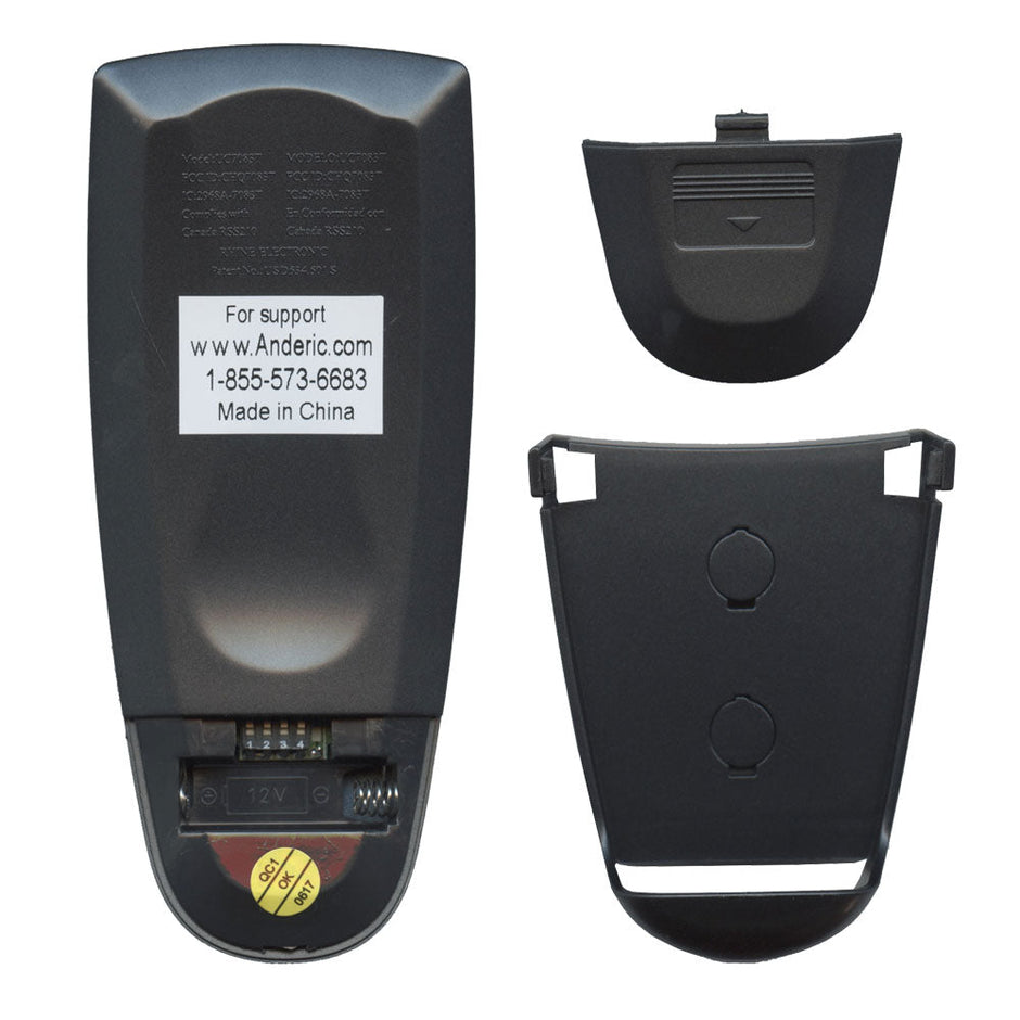 Anderic RR7083T Replacement Ceiling Fan Remote Control for Hampton Bay UC7083T CHQ7083T