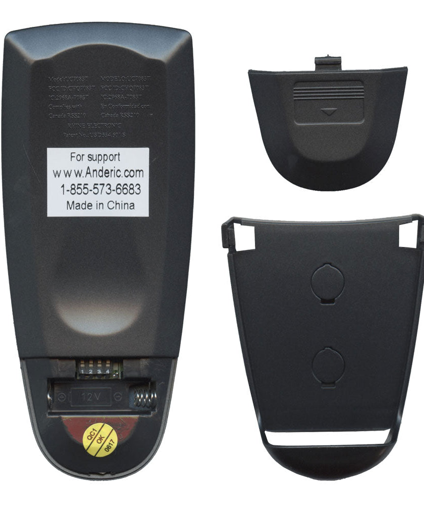 Anderic Universal Add-on Remote Control Kit for 3 speed Ceiling Fans with Up & Down Lights - RR7083TUDL-FAN28RUD-KIT