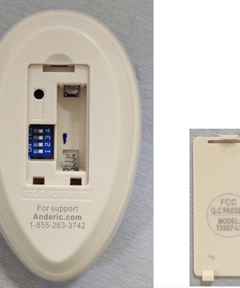 Anderic RRTX007 Replacement Ceiling Fan Remote Control for Harbor Breeze A25-TX007