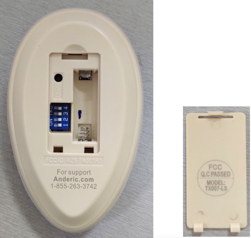 Anderic RRTX007 Replacement Ceiling Fan Remote Control for Harbor Breeze A25-TX007