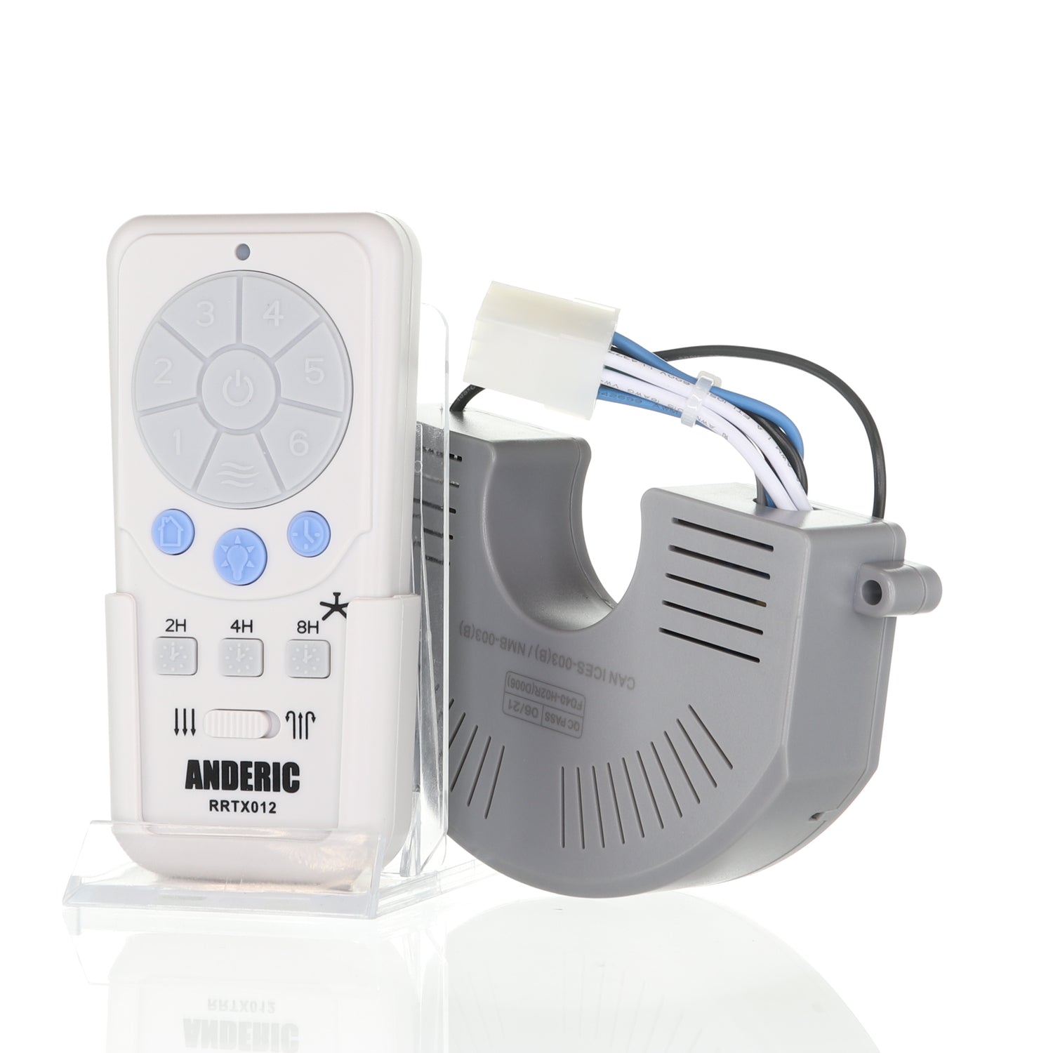Anderic RRTX012/FD40-H02R Replacement Ceiling Fan Remote Control Kit