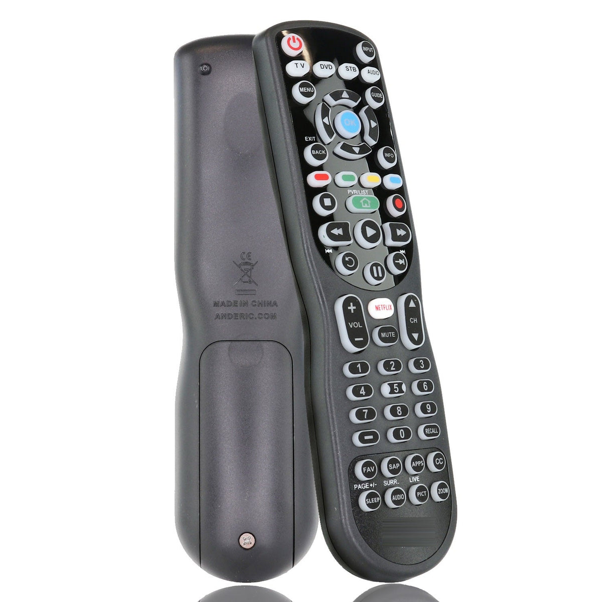Anderic RR90325 Replacement TV Remote Control for Toshiba CT-8037, CT-90325, and more