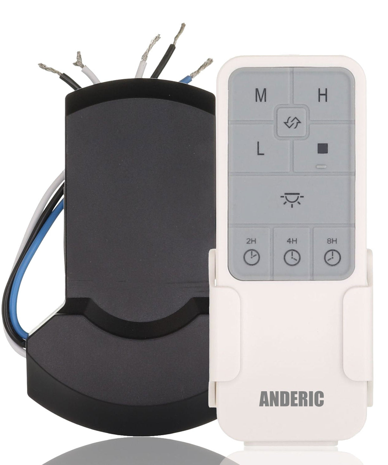 Anderic UC7235T4 Universal Smart WIFI Ceiling Fan Receiver & Remote Control Kit - Works with Google Home & Alexa