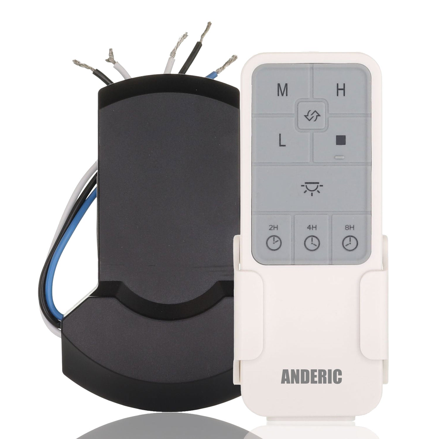 Anderic UC7235T4 Universal Smart WIFI Ceiling Fan Receiver & Remote Control Kit - Works with Google Home & Alexa