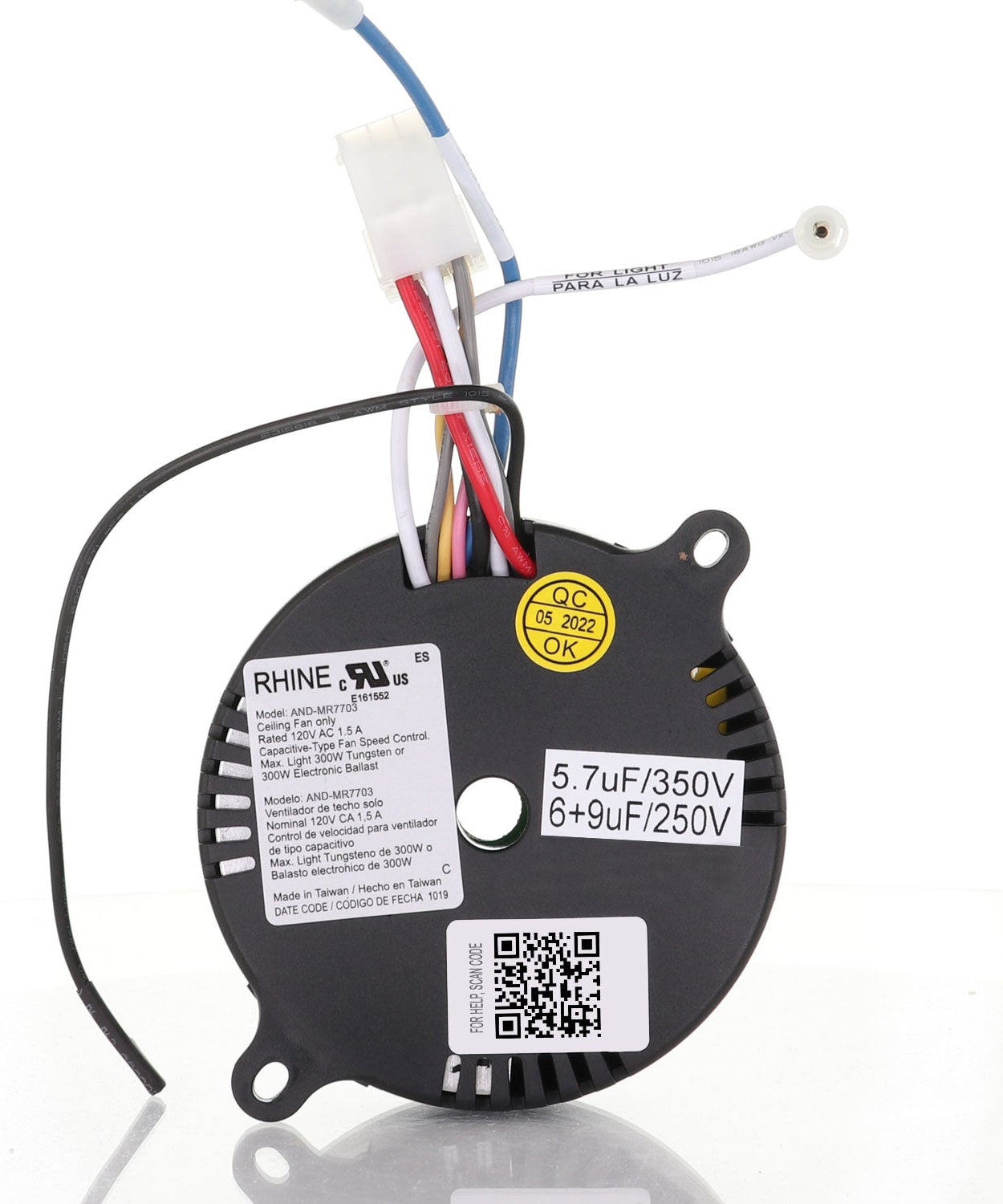Anderic MR7703 Replacement Ceiling Fan Receiver for MR77A Hampton Bay UC7301R-03