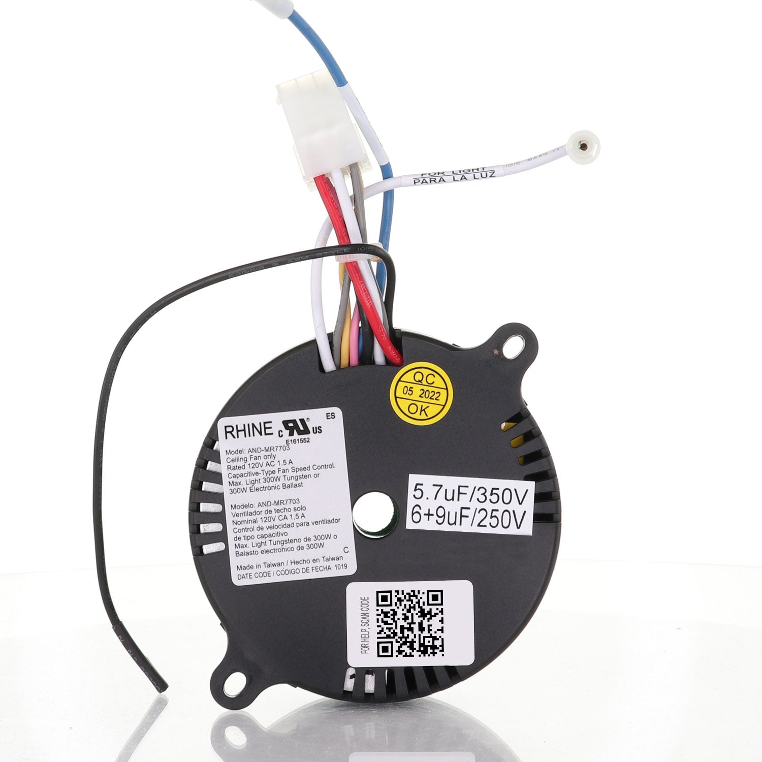 Anderic MR7703 Replacement Ceiling Fan Receiver for MR77A Hampton Bay UC7301R-03