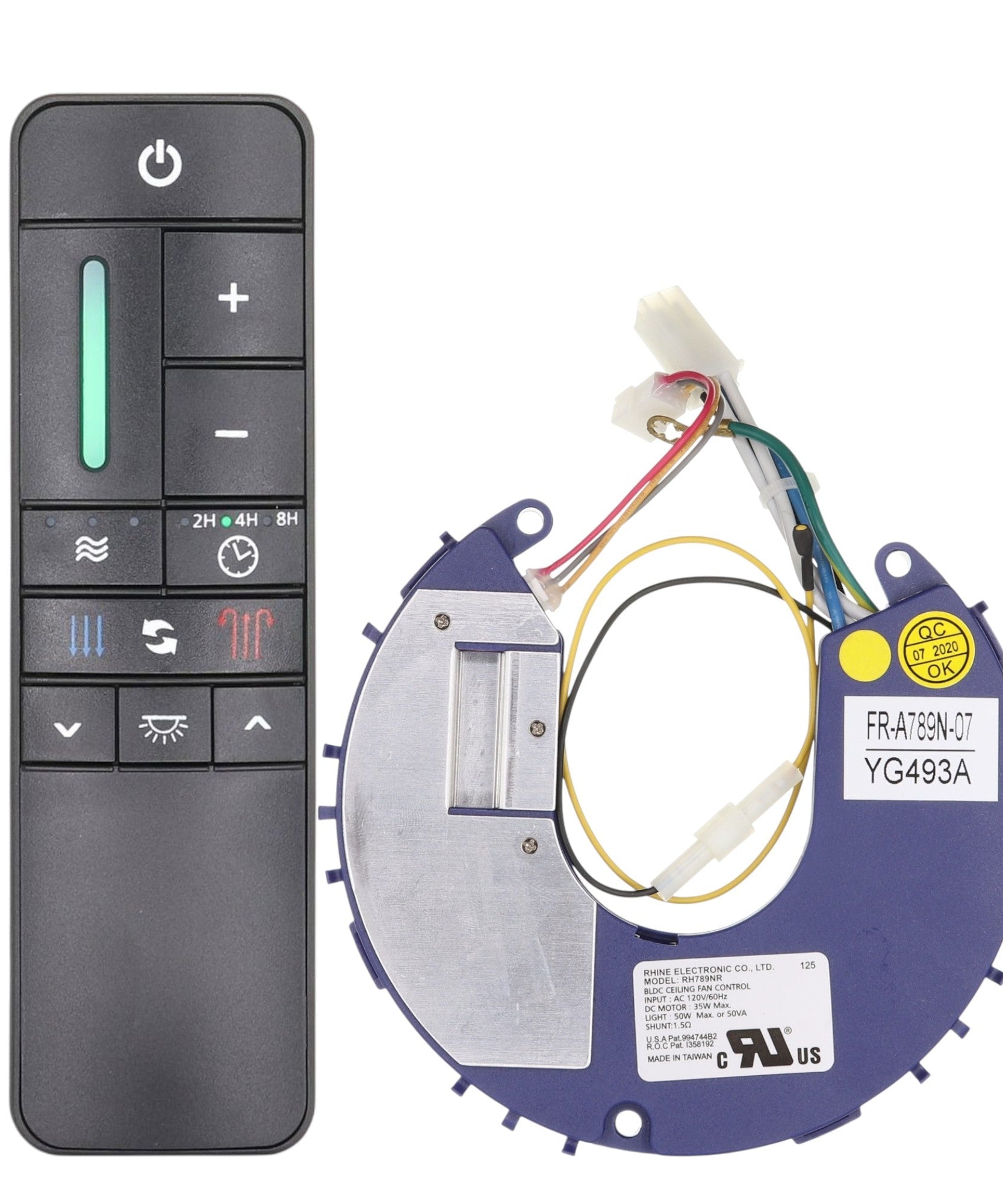 Anderic UC789N-07 / RR7225T Remote Control Ceiling Fan Kit for Home Decorators Collection YG493A Kensgrove 54 Inch - UC789N07-RR7225T-KIT