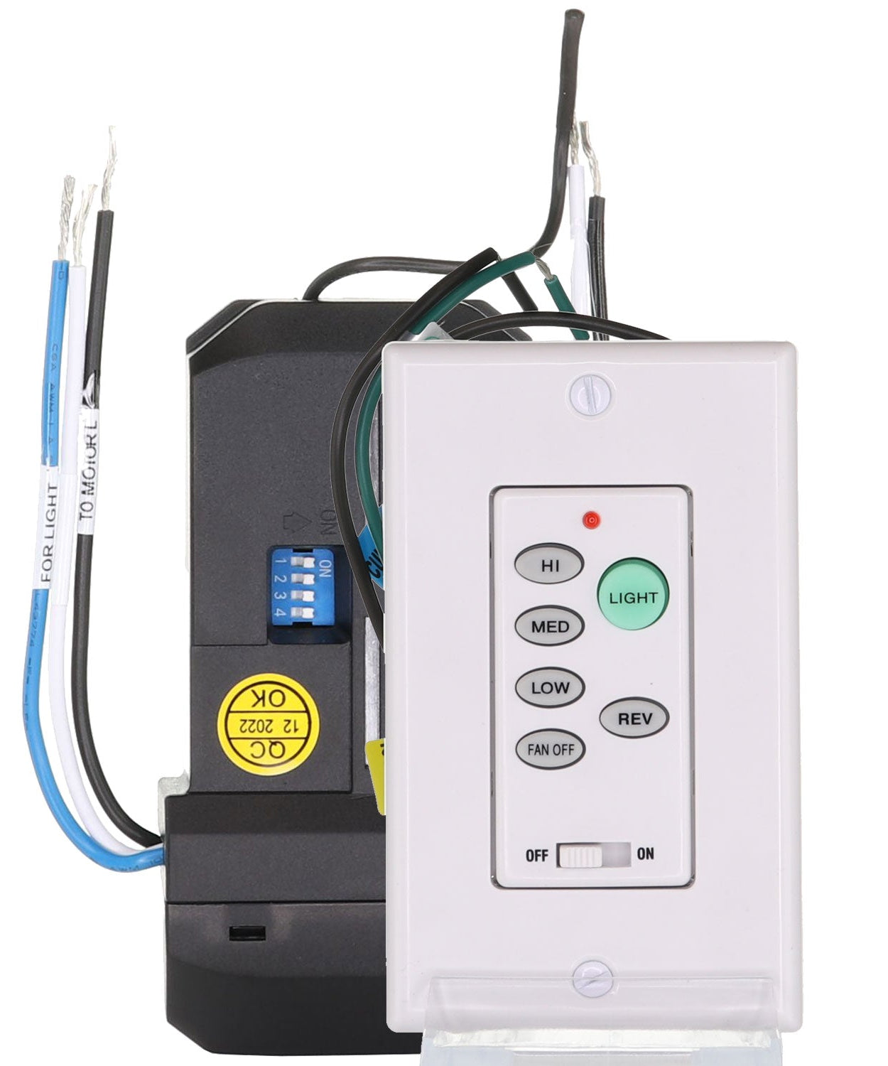 Substitute for Casablanca 99195 / IN2TX47 Ceiling Fan Wall Remote Control - K692701000 [UC9051T-WIRED/UC7067FMRX]