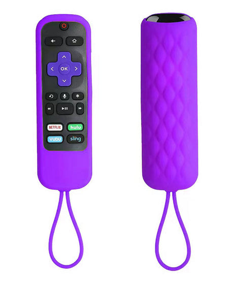 Anderic YKR1751-PUR Rubber Protective Case for RC280 TCL and Roku TV Remote Controls - Purple | RC-280