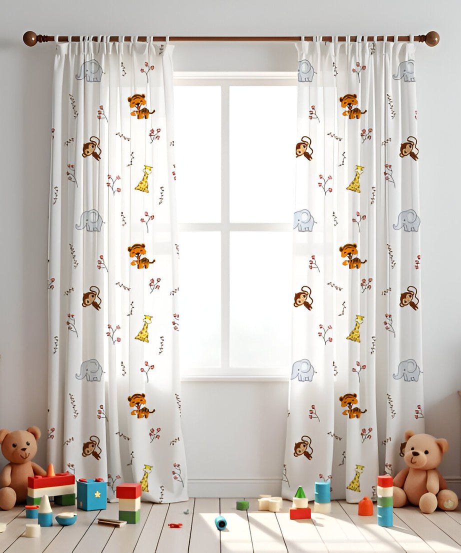 Animal Themed Baby Room Curtain