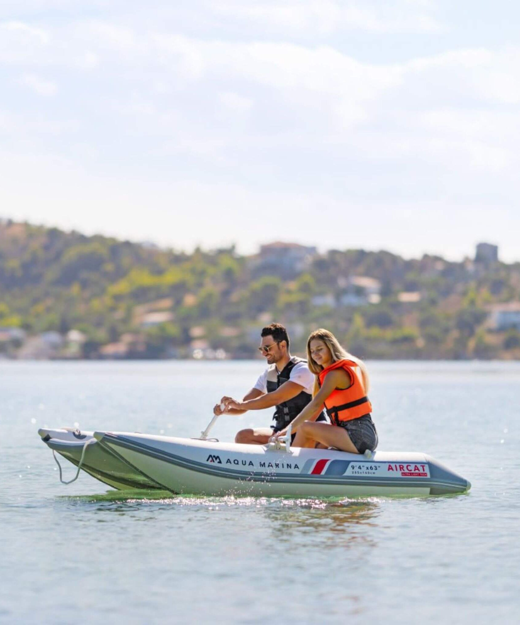 Aqua Marina Aircat 11FT 5-Person High-Speed Inflatable Catamaran With DWF Air Deck [BT-AC335] (SAK10650)