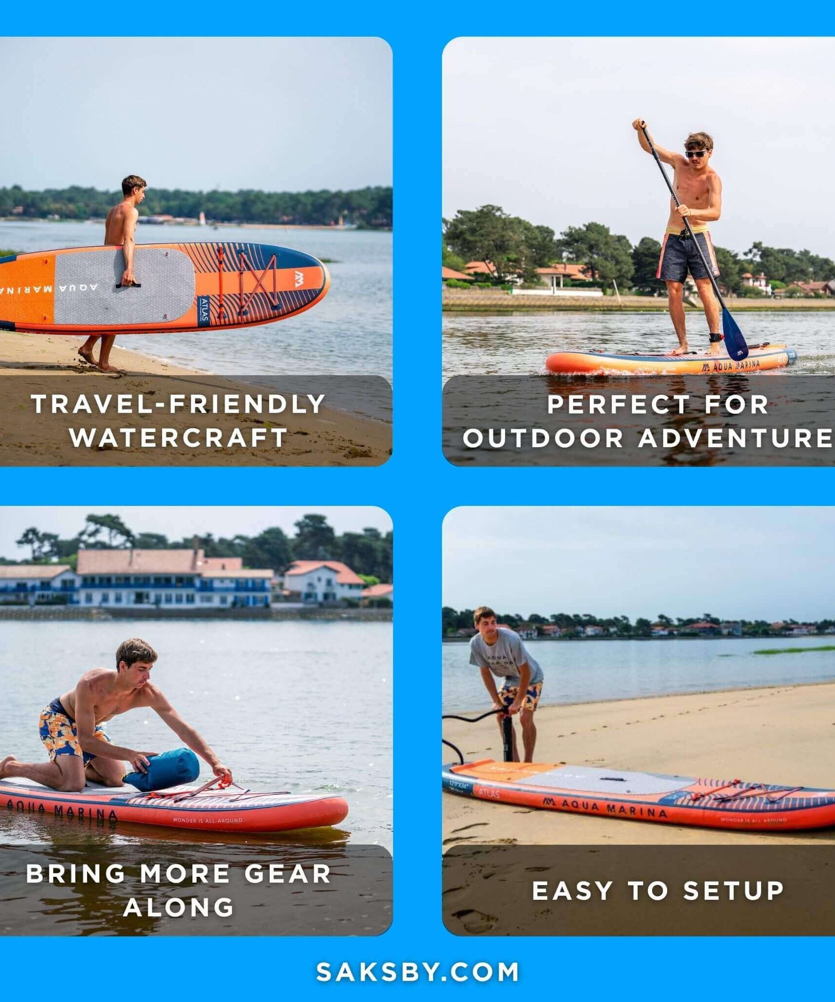 Aqua Marina Atlas 12FT All-Around Inflatable Paddleboard [BT-21ATP] (SAK57569)