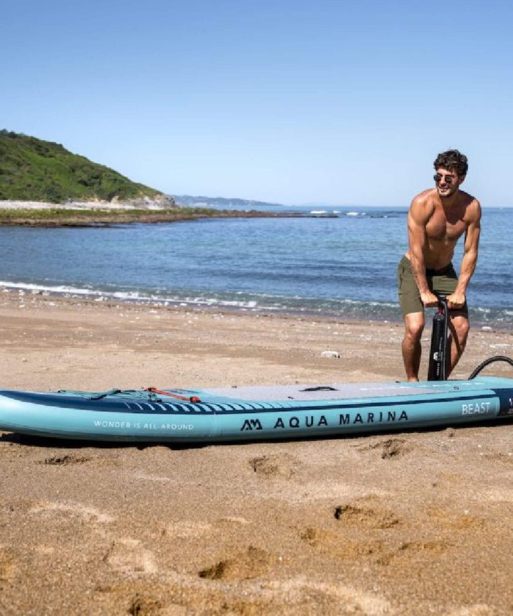 Aqua Marina Beast 10FT Advanced All-Around Inflatable SUP With Carbon Hybrid Paddle [BT-23BEP] (SAK89512)