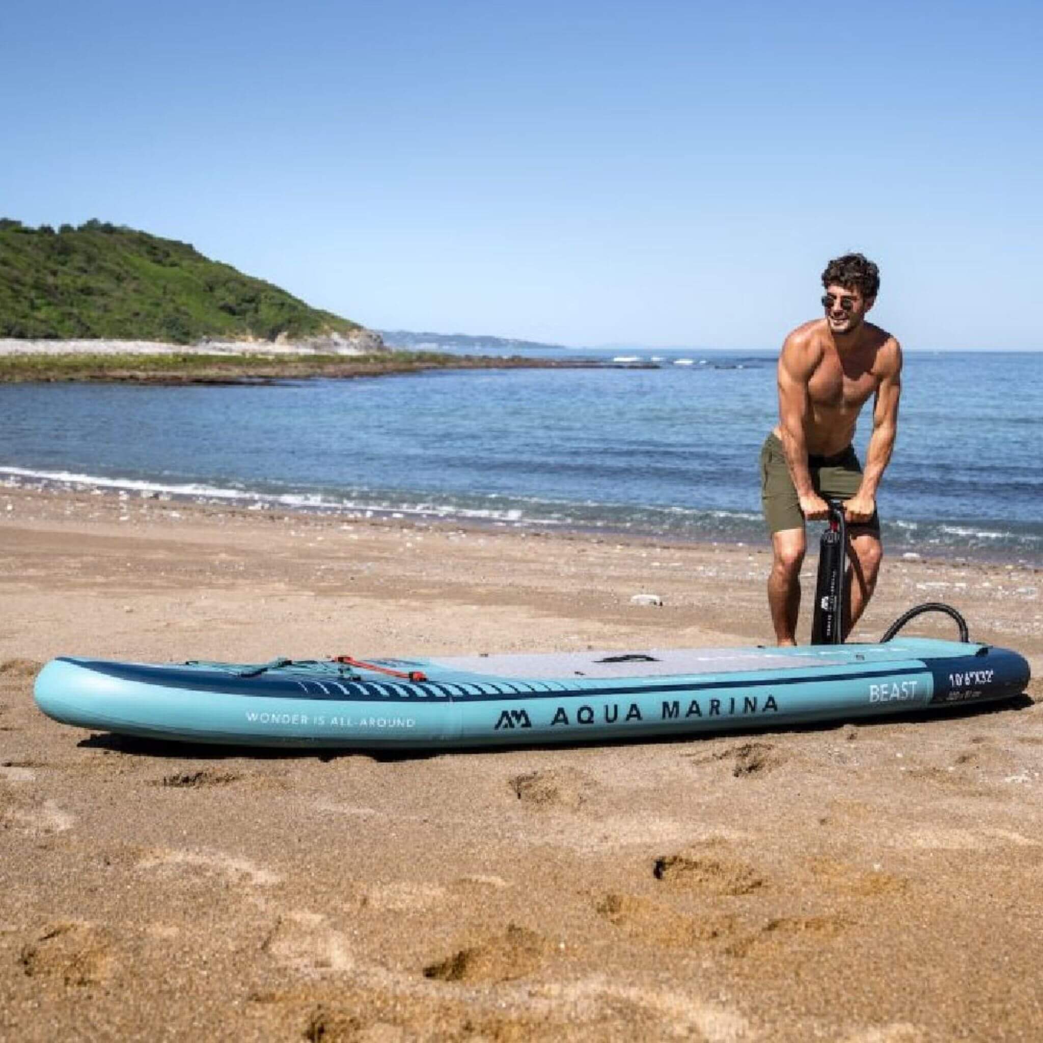 Aqua Marina Beast 10FT Advanced All-Around Inflatable SUP With Carbon Hybrid Paddle [BT-23BEP] (SAK89512)