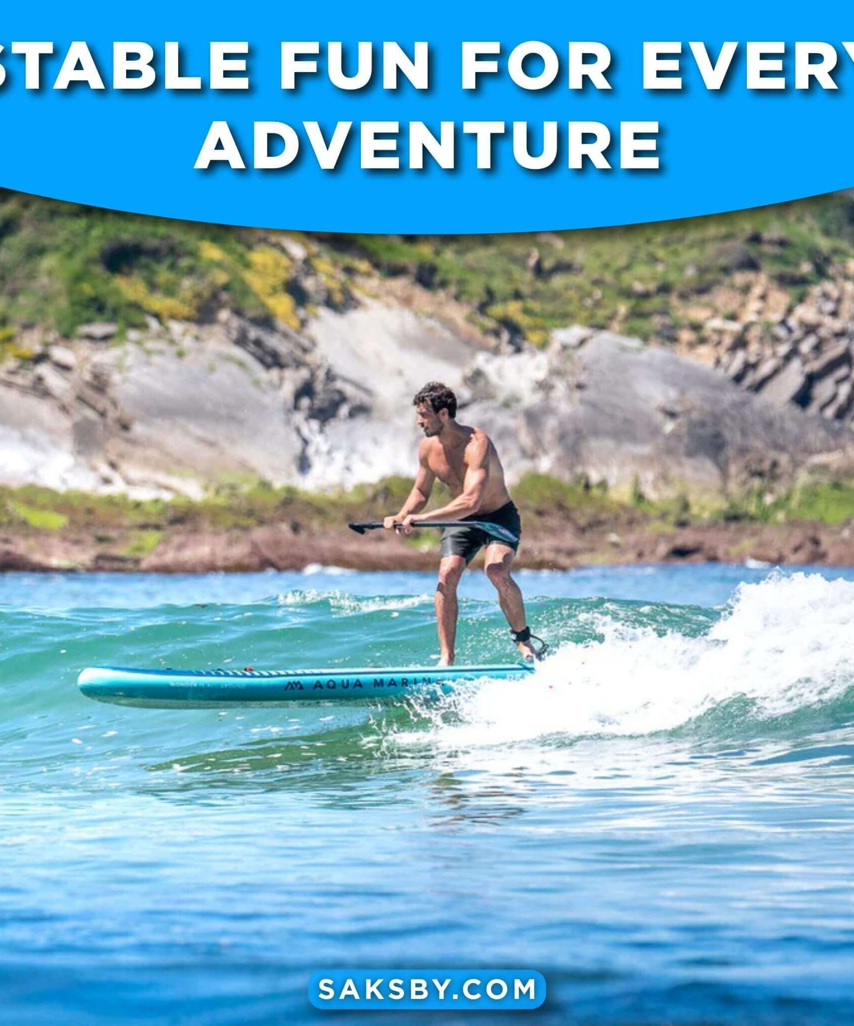 Aqua Marina Beast 10FT Advanced All-Around Inflatable SUP With Carbon Hybrid Paddle [BT-23BEP] (SAK89512)