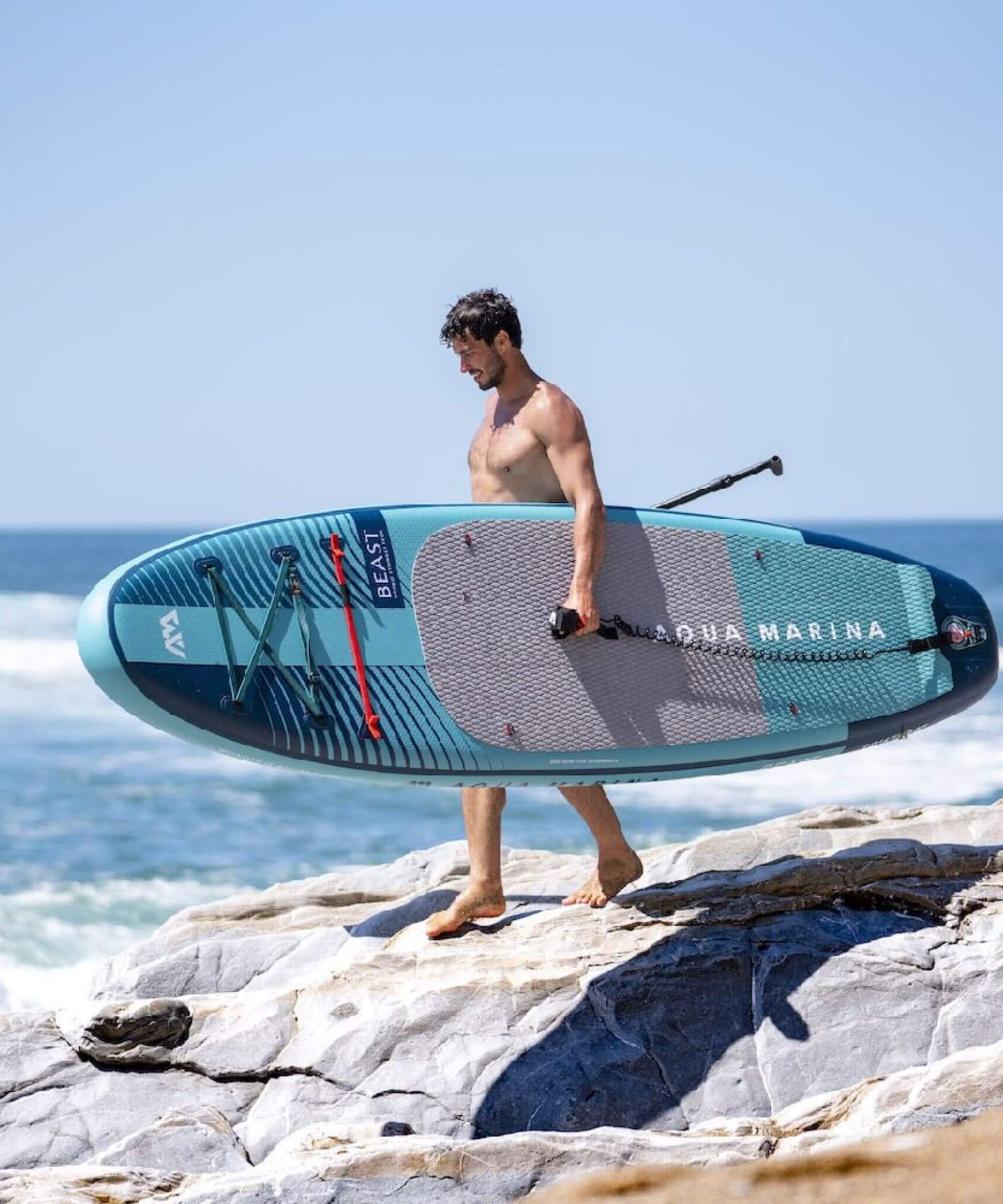 Aqua Marina Beast 10FT Advanced All-Around Inflatable SUP With Carbon Hybrid Paddle [BT-23BEP] (SAK89512)