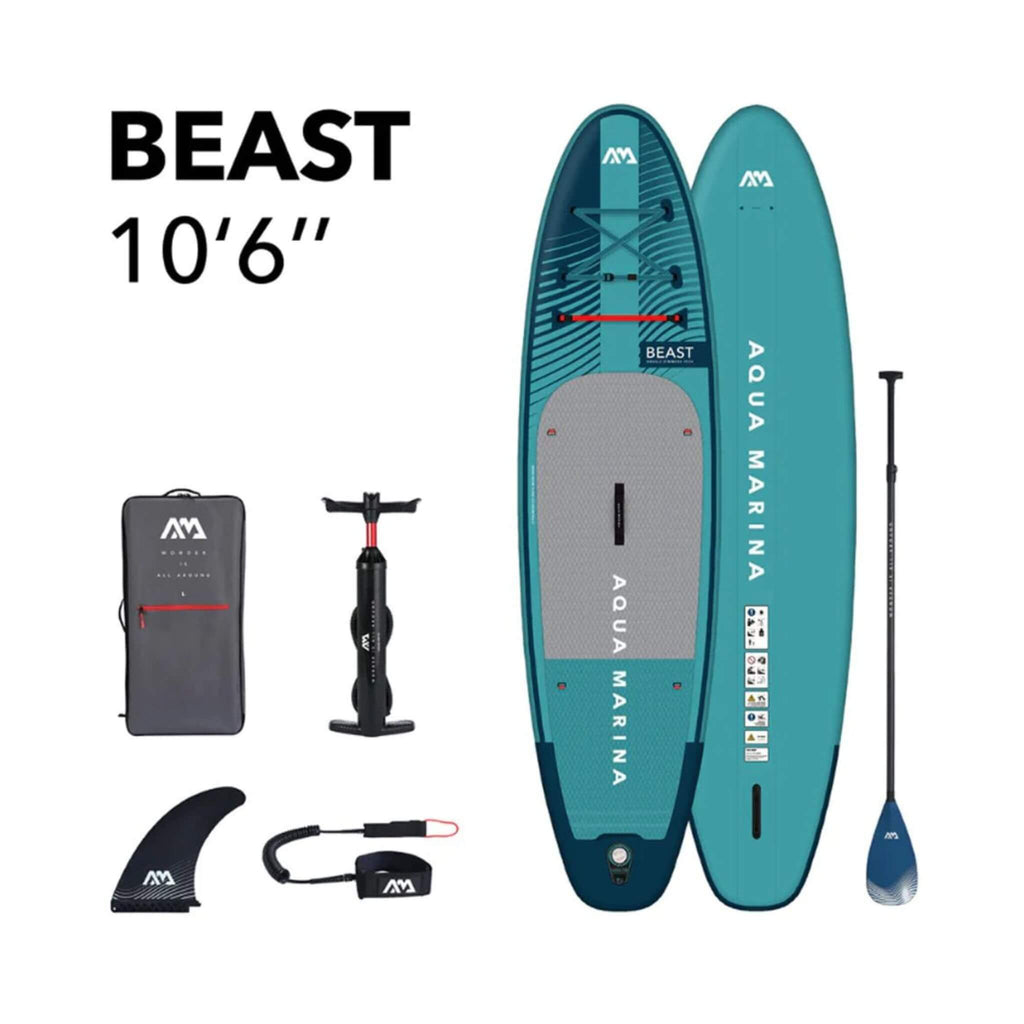 Aqua Marina Beast 10FT Advanced All-Around Inflatable SUP With Carbon Hybrid Paddle [BT-23BEP] (SAK89512)