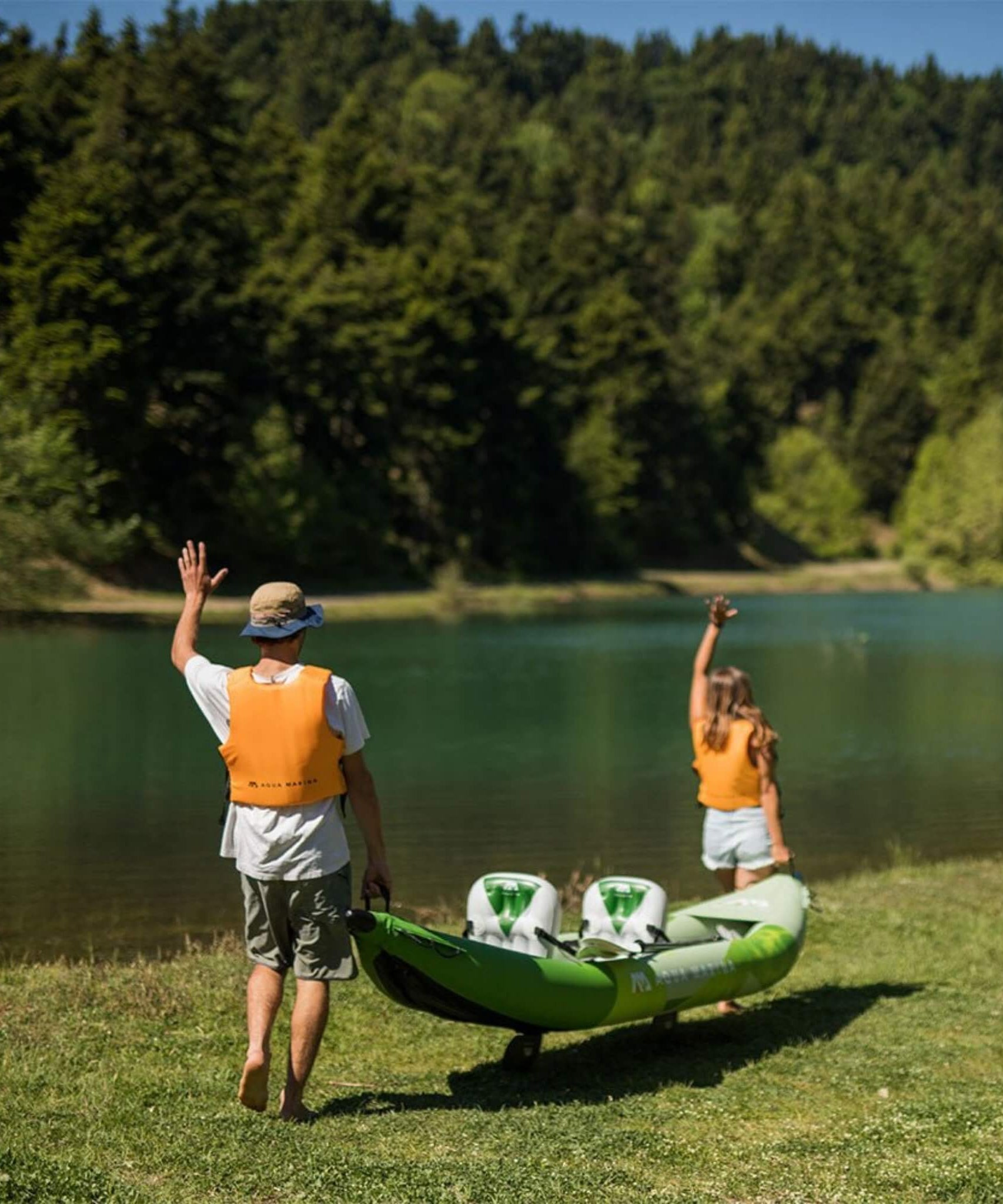 Aqua Marina Betta 14FT 2-Person Inflatable Recreational Kayak With Paddles [BE-412] (SAK01375)