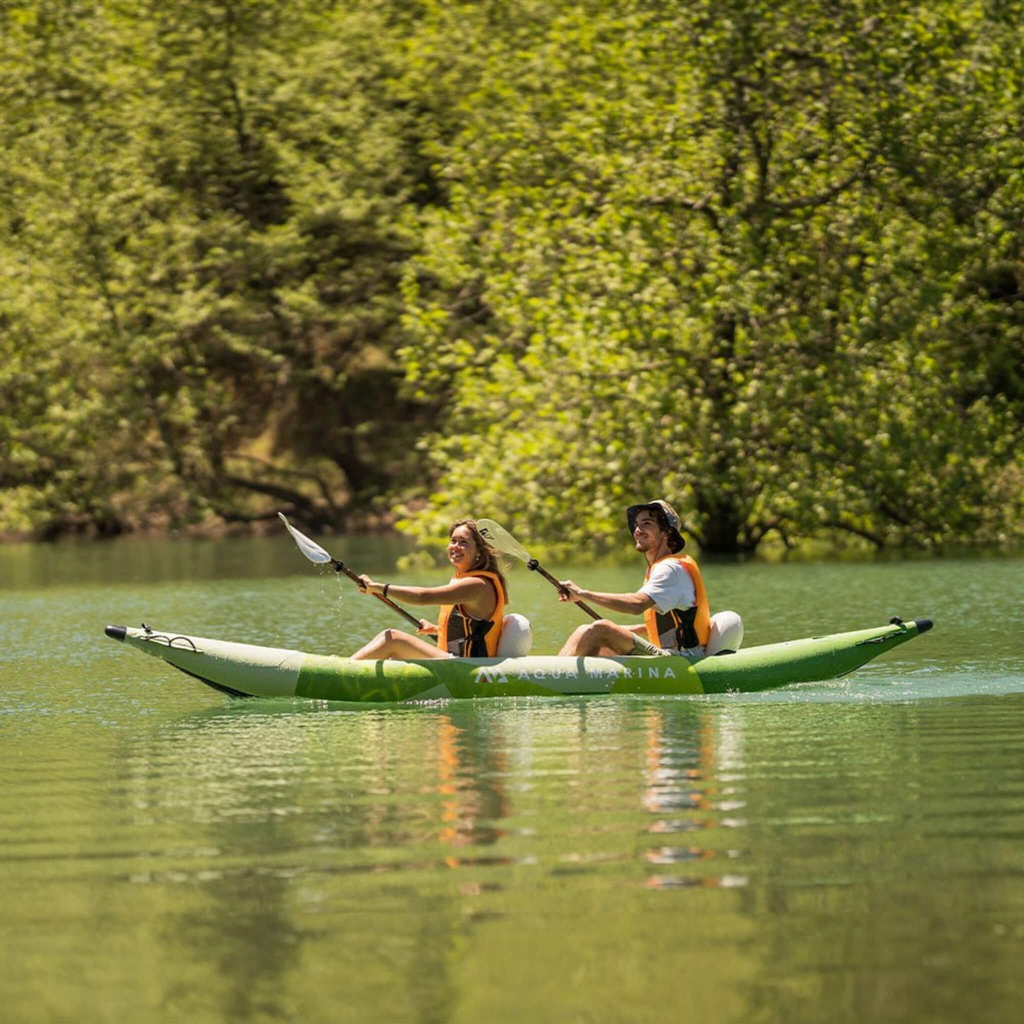 Aqua Marina Betta 14FT 2-Person Inflatable Recreational Kayak With Paddles [BE-412] (SAK01375)