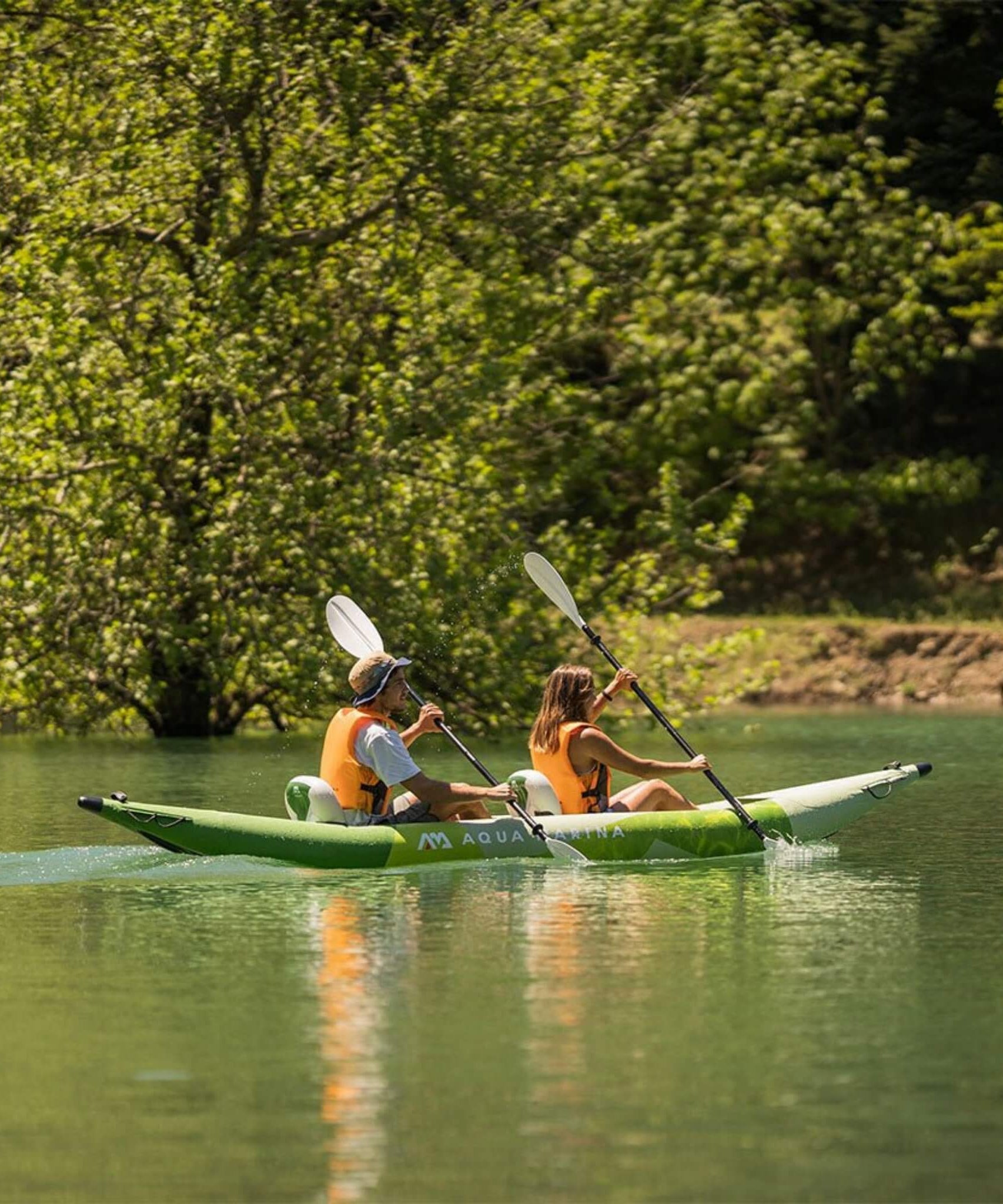 Aqua Marina Betta 14FT 2-Person Inflatable Recreational Kayak With Paddles [BE-412] (SAK01375)