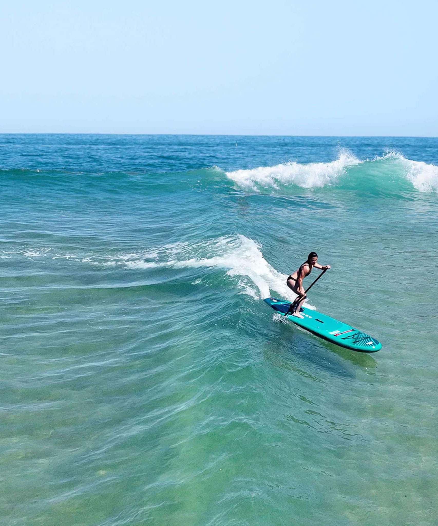 Aqua Marina Breeze 9FT Green Compact Inflatable SUP With Drop Stitch Light Technology [BT-23BRP] (SAK68745)