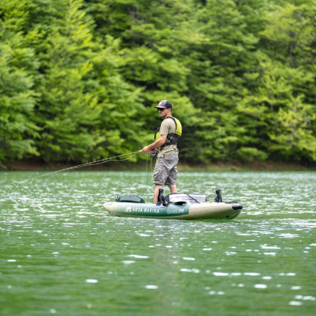 Aqua Marina Caliber 13FT Angling Kayak With Foldable Fishing Seat [Paddle Excluded] [CA-398] (SAK23467)